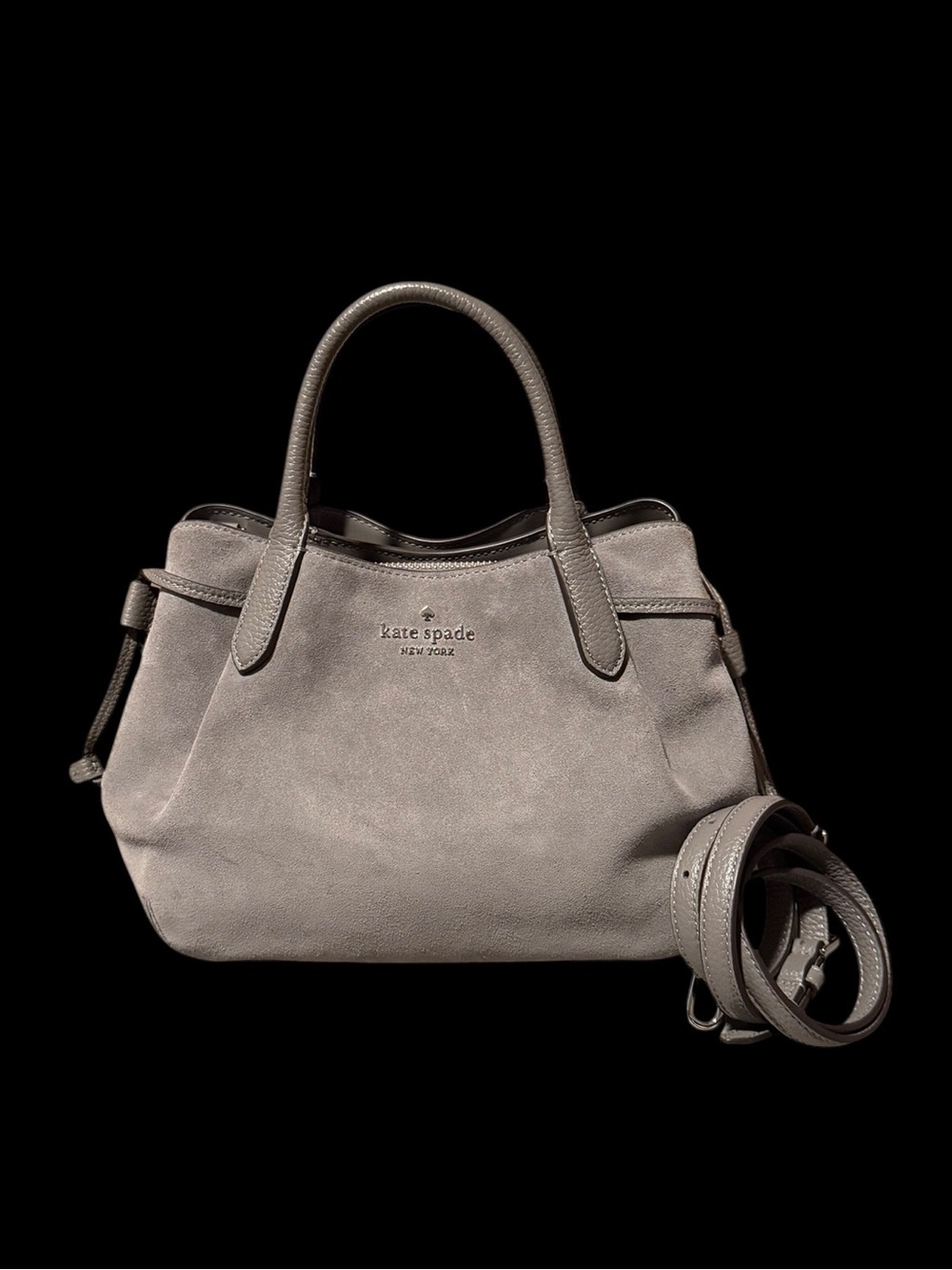 Kate Spade Dumpling Small Suede Satchel NWOT